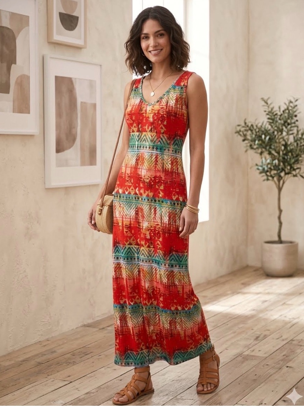 Magazine Maxi Dress